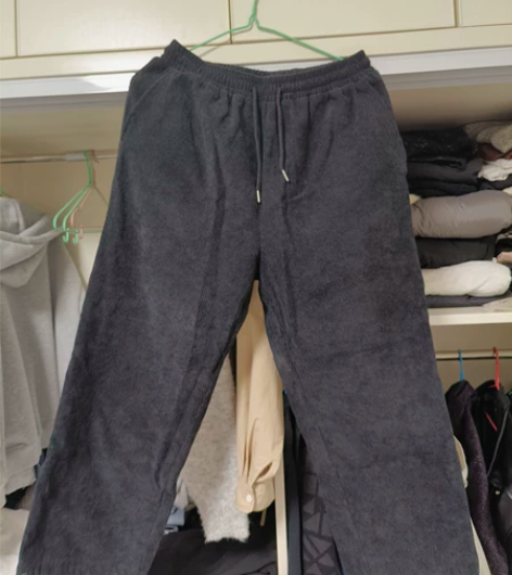 加绒灯芯绒9分裤  2xl  几乎全新 没...