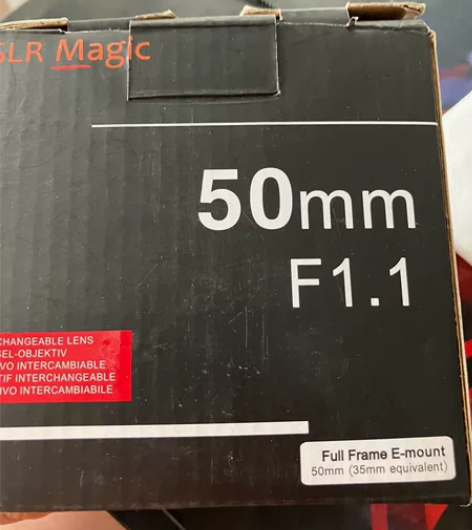 slr 50 1.1 e卡口定焦 有盒 镜...