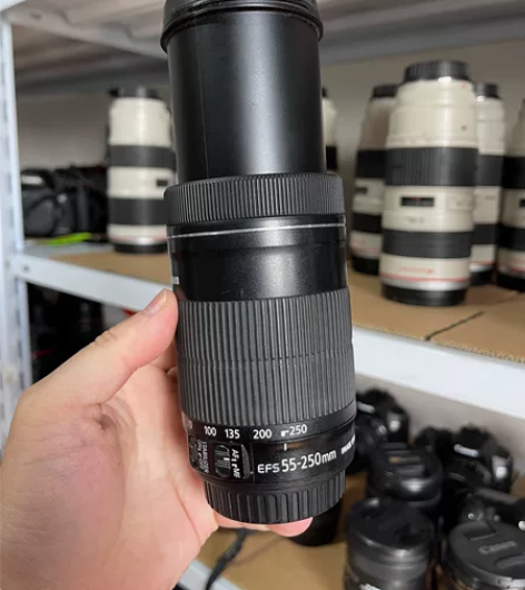 佳能55-250 stm三代镜头，成色如图...