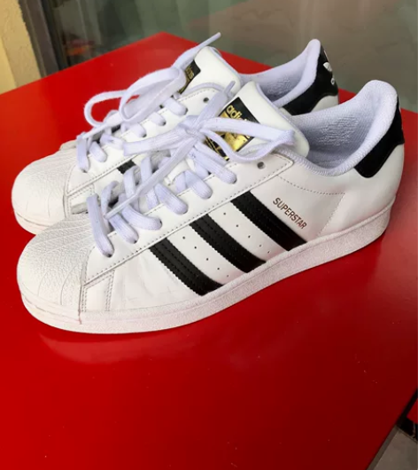 42码正品Adidas阿迪三叶草官网男金标...