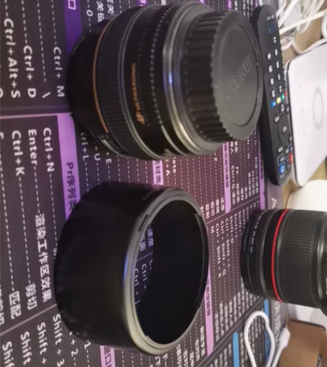 佳能原厂50mm镜头。光圈1.4。人像镜头...