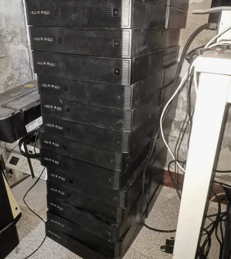 打包几十个M-ATX带电源小机箱电脑机箱 ...