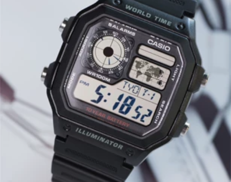 卡西欧Casio ins复古多功能不锈钢表...
