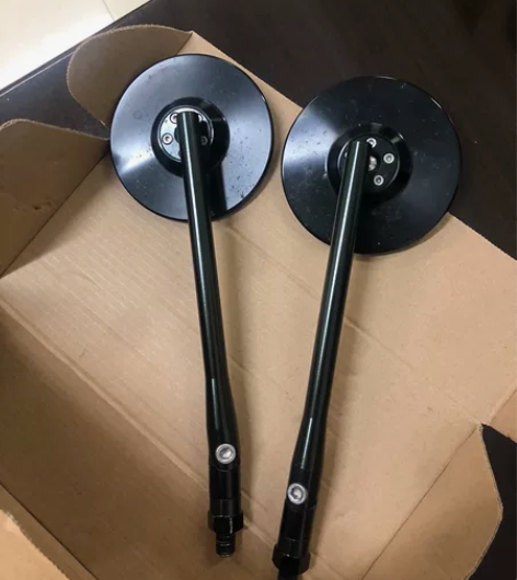 后视镜摩托车通用 复古越野折叠后视镜铝合金...