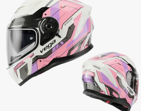 美国VEGA摩托车头盔男女蓝牙机车全盔覆式...