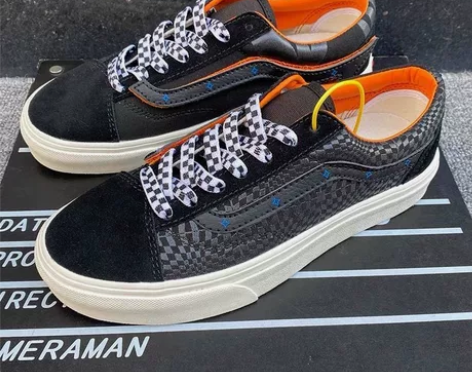 拓万斯男鞋黑武士低帮大码男鞋板鞋2022春...