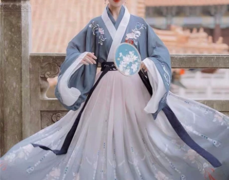 汉韵阁凤来仙晋制汉服 图二本人穿着实拍 穿...