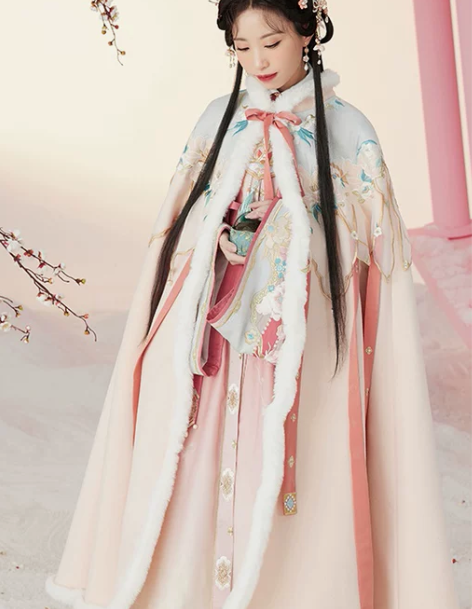 十三余小豆蔻儿[牡丹亭梦]毛绒刺绣保暖绣花...