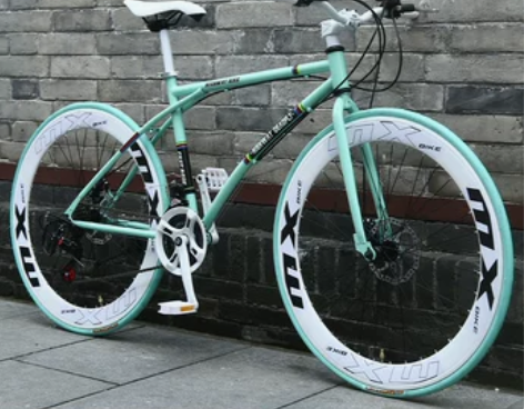 变速死飞自行车实心胎网红活飞超轻公路赛车轻...