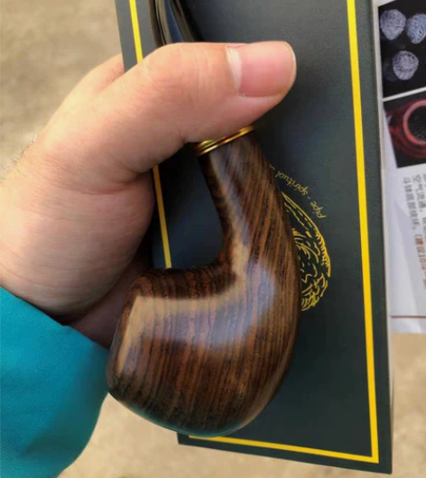 摩尔烟斗男士实木全套黑檀木烟袋锅烟斗专用配...