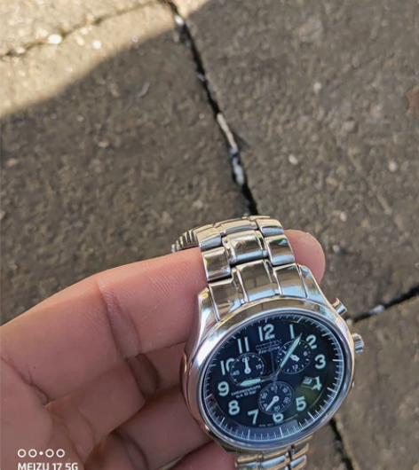 西铁城at0371蓝色表盘 正常使用痕迹 ...