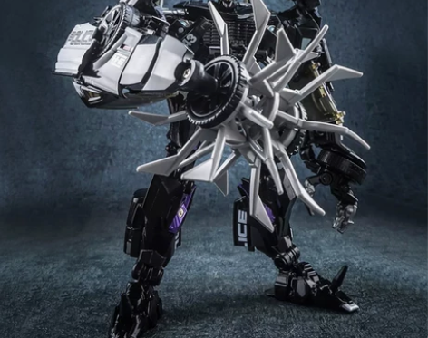 合金变形黑曼巴版电影版审判官警车路障 擎天...