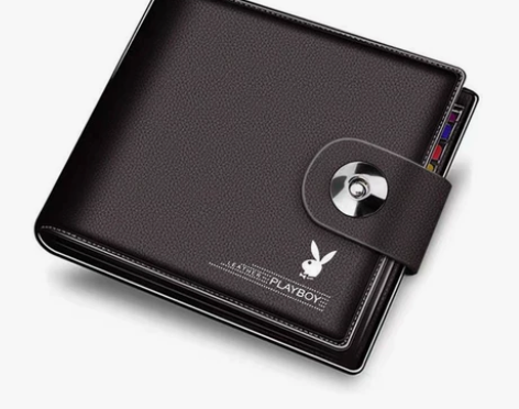 花花公子男士钱包短款真皮正品2021新款简...