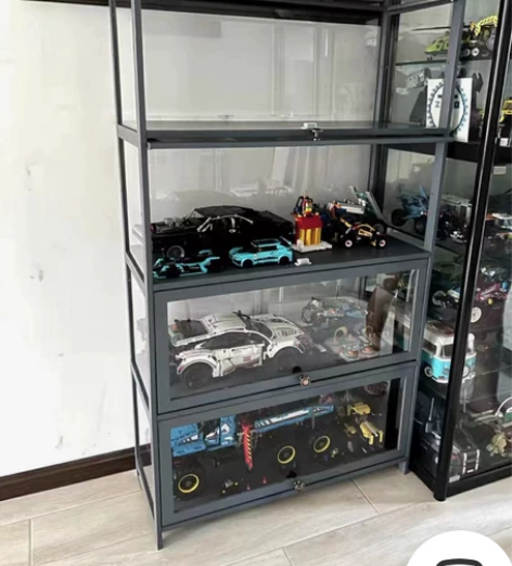 捡漏高透明手办展示柜乐高盲盒柜展示碗柜书柜...