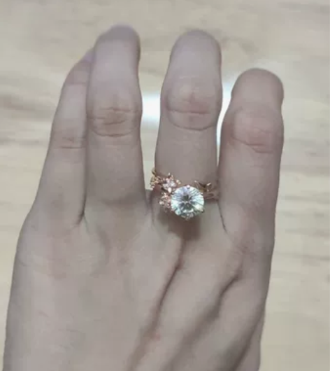 未定事件簿莫弈二周年求婚戒指 材质:纯银s...