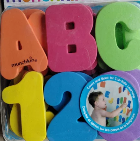 36片儿童益智玩具,浴室字母数字拼图,偏远...