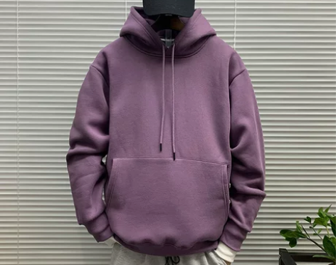 2022春季纯色连帽卫衣男士韩版宽松潮流上...