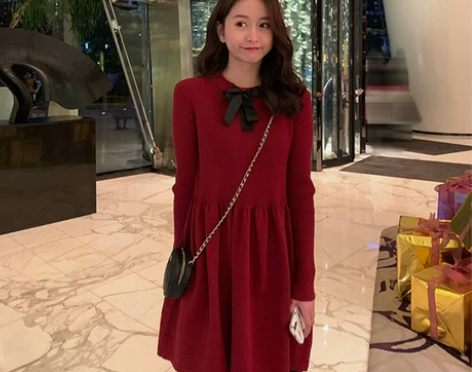 长款针织衫连衣裙，M码或L码，50一件售出...