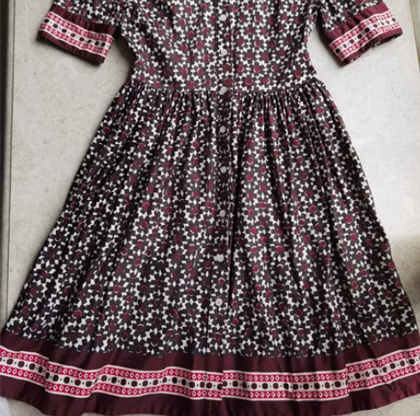 kate spade 宝石花百褶连衣裙 优...