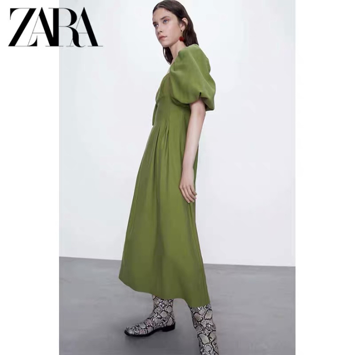 7385106新款ZA小红书同款蓬蓬袖法式...