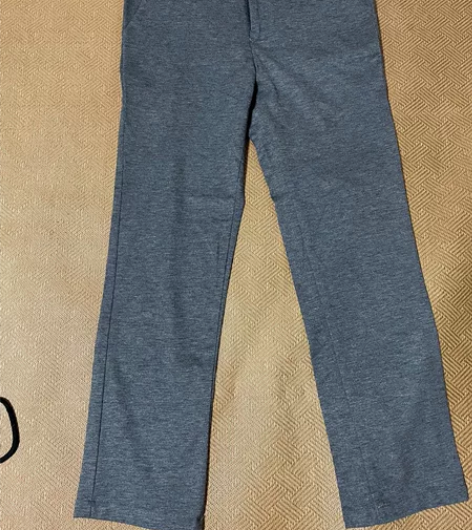 免烫灰色休闲裤，腿粗穿不了，只穿过一次就洗...