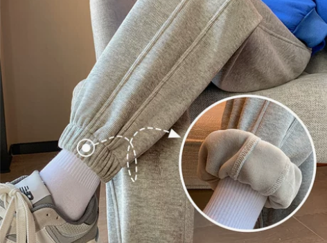 休闲裤女 哈伦裤休闲裤灰色运动裤女秋冬季2...