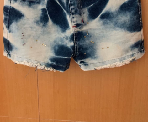 儿童牛仔短裤，全新，24码，适合90-10...