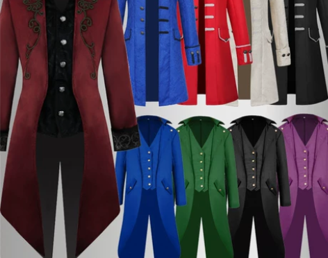 万圣节欧美燕尾服中世纪复古宫廷王子服装哥特...