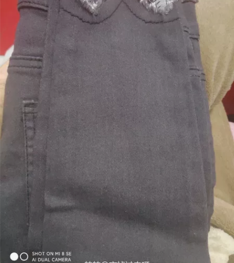 春季春秋秋冬韩版新款高腰牛仔裤女学生显瘦毛...