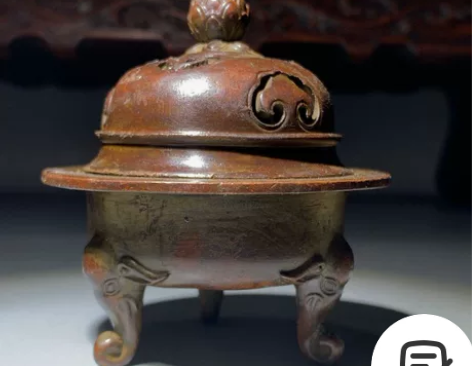 亏钱处理紫铜古典大象莲花香炉小熏香炉家居办...