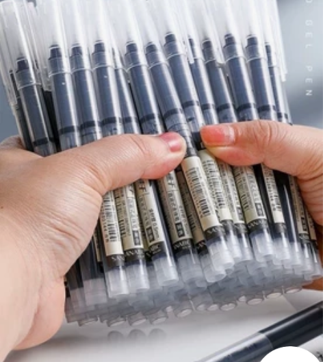 【10支中性笔仅需12.9元】巨能写直液式...