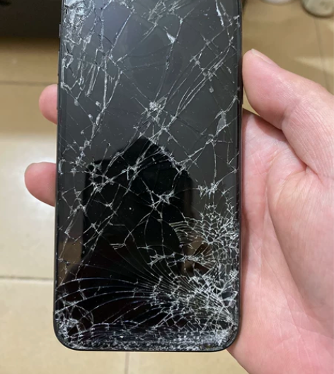 苹果手机 iPhone X屏幕坏了，后壳碎...