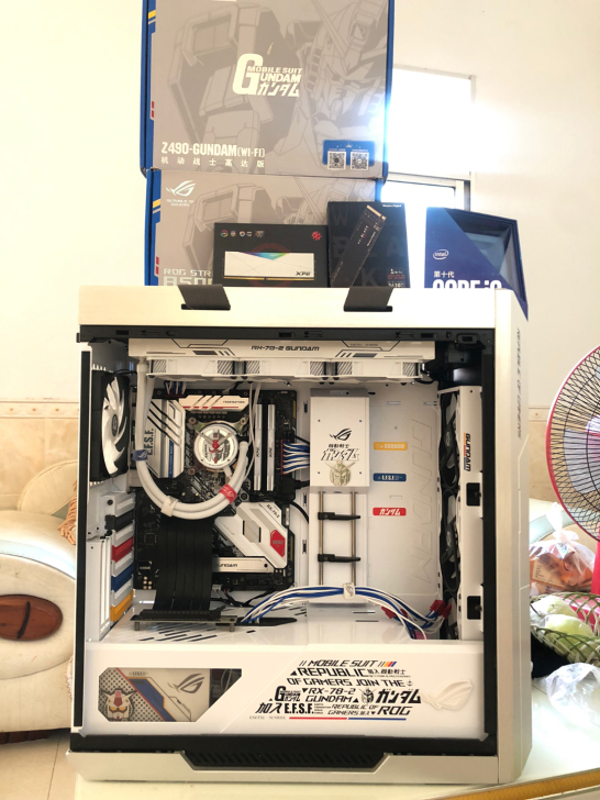 华硕高达全家桶i9 10900K主机台式电...