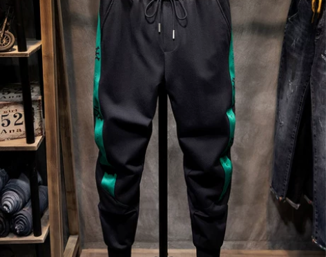 秋季休闲裤男潮牌宽松束脚哈伦裤男韩版潮流运...