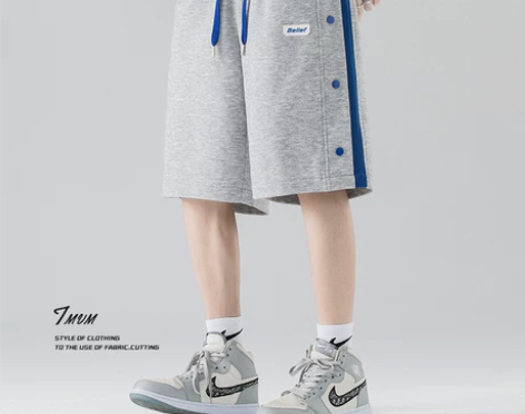 TMVM 20-34岁排扣短裤男士夏季薄款...