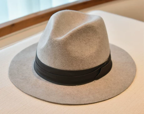 帽子女秋季纯羊毛礼帽复古英伦大檐帽韩版百搭...