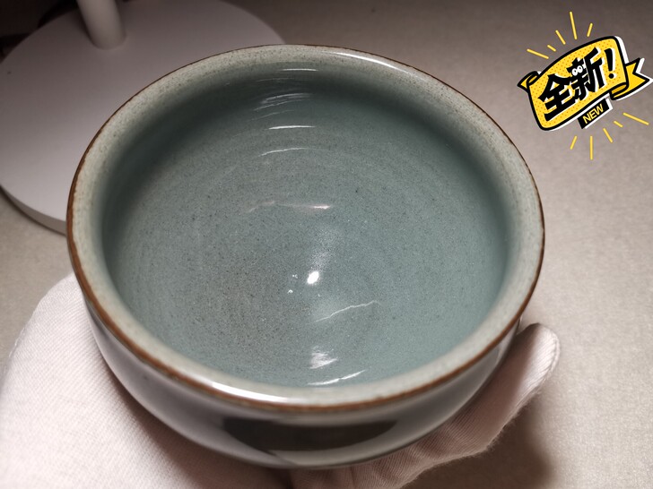 全手工，龙窑柴烧建盏，灰贝将军杯。