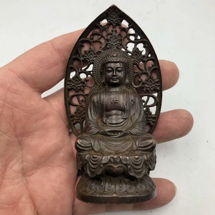 闲置出售 地摊捡来的铜像，佛像，开脸漂亮，...