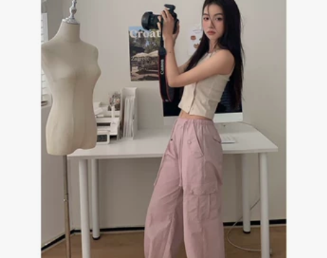 馨帮帮sinbounboun辣妹休闲长裤甜...