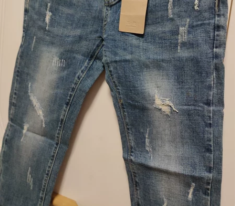 全新纯棉男士小脚牛仔裤 29码 有弹力 大...