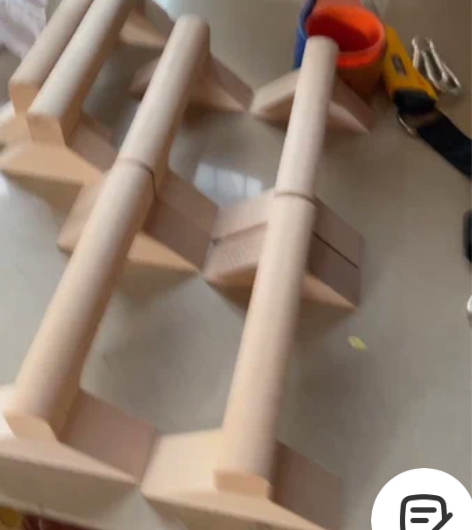 实木 榉木 俯卧撑支架 倒立架 手感很好 ...