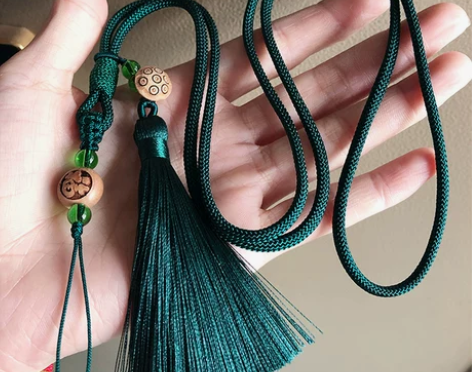 手机挂绳 手机挂绳原创新品复古流苏木珠手工...