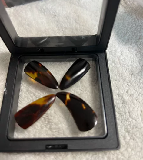 家中闲置古筝单面弧大号指甲。厚度3.1-3...