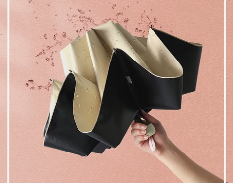 天堂伞 雨伞遮阳伞黑胶五折防晒伞紫外线超轻...