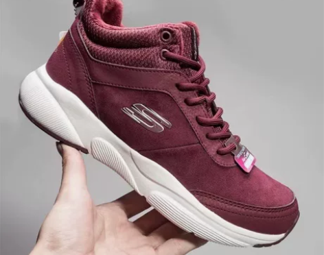 Sk家斯凯家秋冬新款真皮绒里高帮女士棉鞋6...