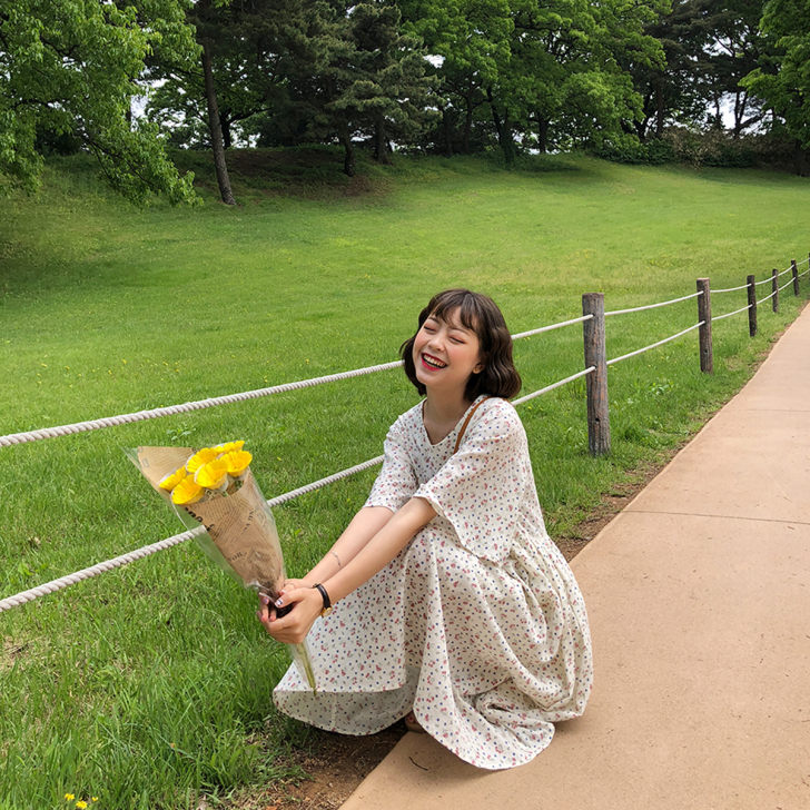 陆小团团 2021韩夏季新款宽松温柔甜美可...