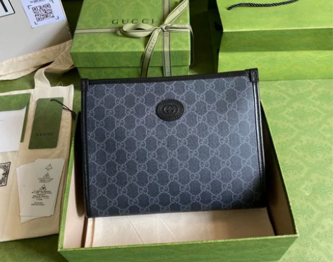 全新闲置古驰手拿包男女同款，gucci男士...