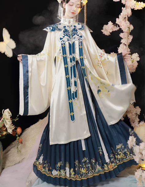 汉氧夜宴汉服女正品原创中国风拜年明制立领