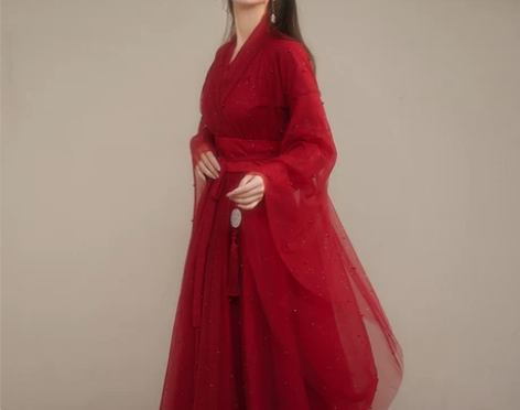 原创汉服女秋冬季古装飘逸超仙中国风襦裙显瘦...