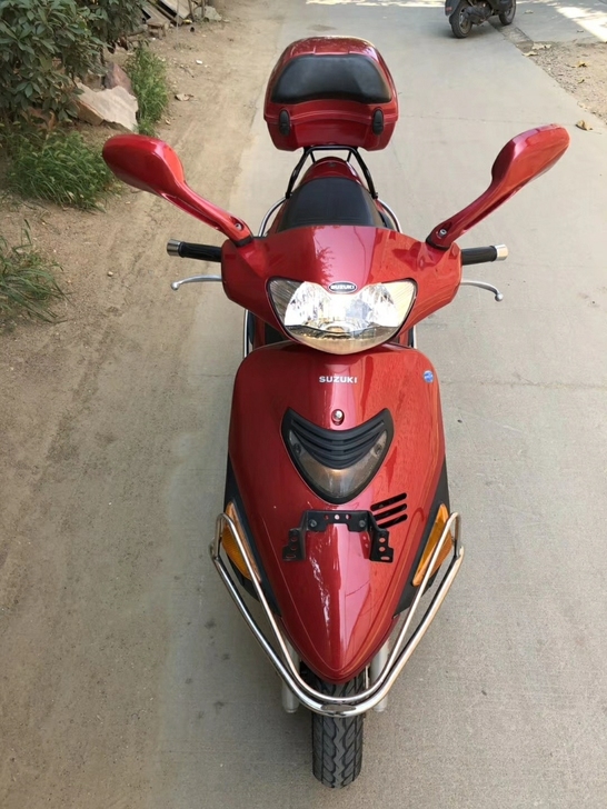 二手摩托车铃木 酒红色 海王星125cc ...